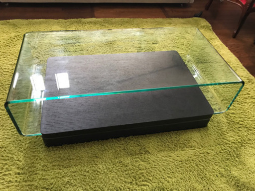 ※終了※【定価¥69,800-】美品★ガラスローテーブル　センターテーブル