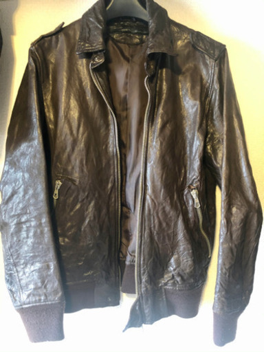 nano・universeの本革アウター