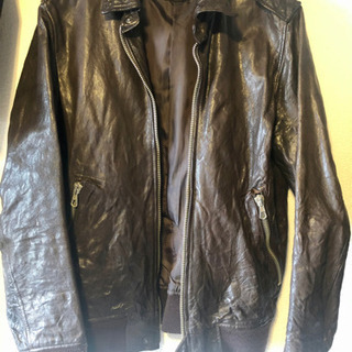 nano・universeの本革アウター