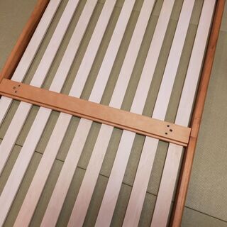 通気性の良い「すこのシングルベッド」の画像