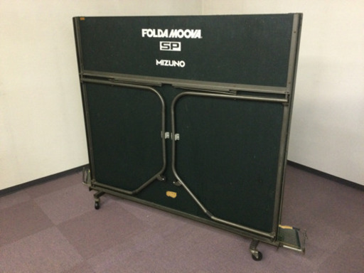中古　卓球台　ミズノ　MIZUNO 　幅152.5　　奥行274.2　　高さ76　 （ｃｍ） 内折れ式　国際公式サイズ