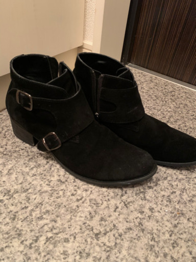 メンズ　ショートブーツ　スエード