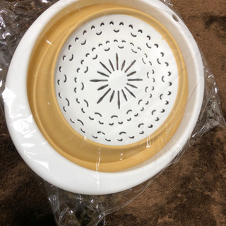 【新品未使用】石鍋シェフ　たたんで収納　スマイル水切りボウルの画像