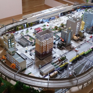Ｎゲージ鉄道模型ジオラマ　値下げ！（台なしで上のパーツ全品セットでもOK）の画像