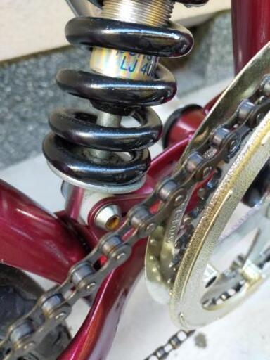 ジャガー折りたたみ自転車16インチワインレッド