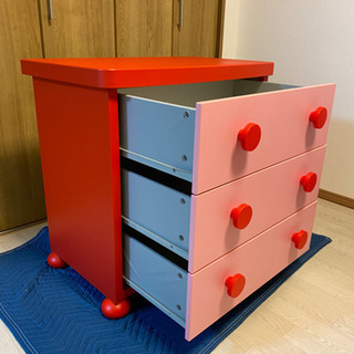 【受渡決定済】【値下げ】イケア　マンムット　子供服用チェスト【中古品】IKEA MAMMUTの画像