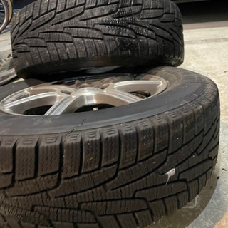 最終値下げバリ山スタッドレス　アルミタイヤセットの画像