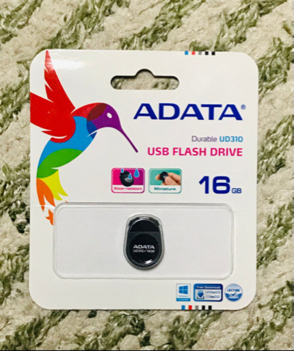 A-DATA USB2.0メモリ 16GB 超小型 ブラック