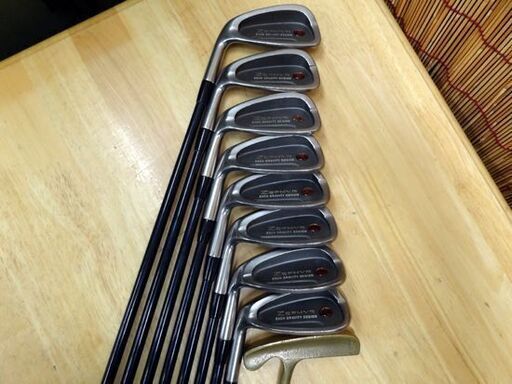 ミズノ ゼファー アイアン パター 9本セット 5-9.P.F.S 左利き用 レフティー MIZUNO EG-195 ZEPHYR 8