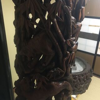 木彫　お譲りします　アンティーク　ついたて