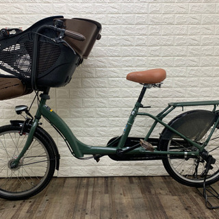 子供乗せ自転車　グリーン　20インチ