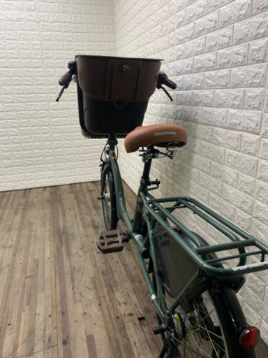 子供乗せ自転車　グリーン　20インチ