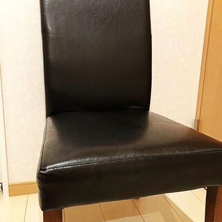 ニトリ☆ダイニングチェア一脚！レザー/合皮/引き取りに来られる方...