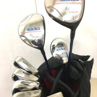 icicles Lionaレディース用ゴルフクラブセット☆初心者キャディバッグ付 レディース初心者セット◇Liona icicles 等 ゴルフクラブセット＋美品
