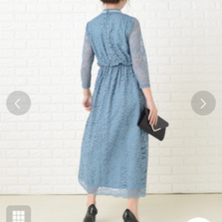 【美品】総レース・ロングワンピース・XLの画像