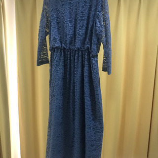 【美品】総レース・ロングワンピース・XLの画像