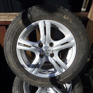 スタッドレスタイヤ・アルミセット　ヴィッツ用 165-70R14　コンパクトカーサイズ　訳アリの画像