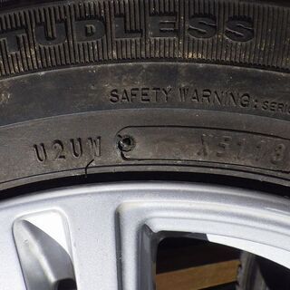スタッドレスタイヤ・アルミセット　ヴィッツ用 165-70R14　コンパクトカーサイズ　訳アリの画像