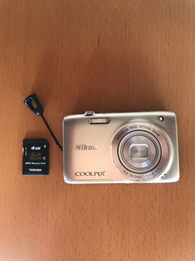 デジカメ(Nikon COOLPIX S3100) SDカード付き　充電コードなし