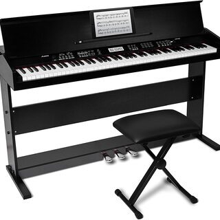 alesis 88鍵盤初心者向け電子ピアノライト鍵盤【3本ペダル...