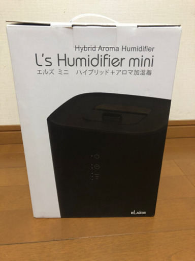 エルズ ミニ ハイブリッド＋アロマ加湿器(黒)