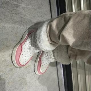 雪用女児長靴(スパイク付き)