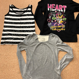長Tシャツ と ストライプ星柄タンクトップ 3枚