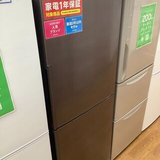 SHARP　シャープ　2ドア冷蔵庫　SJ-PD28E-T　201...
