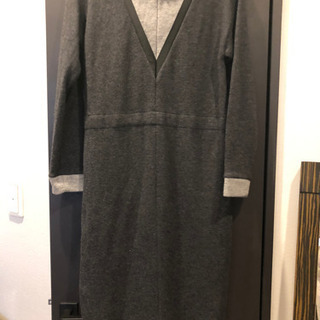 グレー冬物　ワンピース　スピックアンドスパンの画像