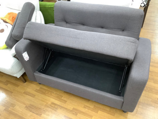 2人掛けソファ　収納付き　21780円