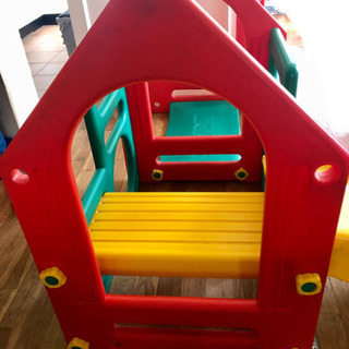 室内でのみ利用滑り台ブランコ＆鉄棒練習★ユーズドの画像