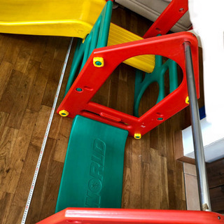 室内でのみ利用滑り台ブランコ＆鉄棒練習★ユーズドの画像