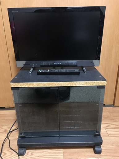 SONY 22V 液晶デジタルテレビ　テレビ台付き