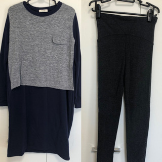 マタニティー服　ワンピースとレギンス