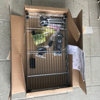 メタルシェルフ　棚と部品　柱無し