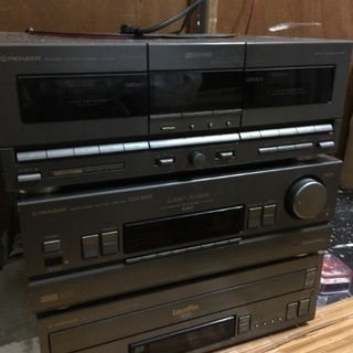  🇺🇦期間限定値引③パイオニア①カセットデッキ CDレーザーディスク音響システムの画像