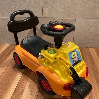 美品　手押し車　キッズカー　おもちゃ　玩具　ショベルカー　乗り物の画像