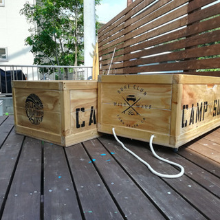 キャンプ用収納BOXの画像