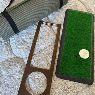 ★値下げしました★本芝感覚パターマット ３mの画像