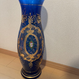花瓶　青