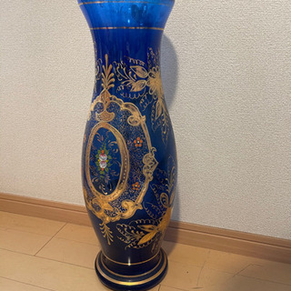 花瓶　青の画像