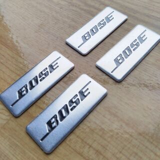 BOSE　ボーズ　ロゴ　アルミ　ステッカー　４個セット