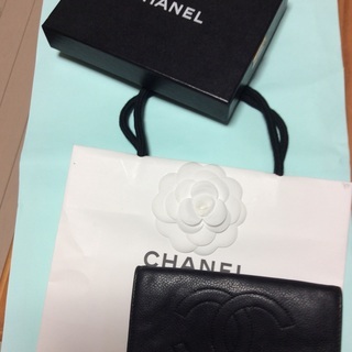 シャネル 小銭入れ 財布 CHANEL 箱 バッグ付き