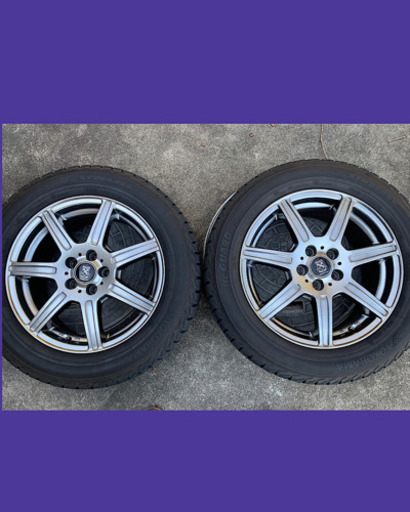 【取引完了】16インチアルミホイール PCD100 5穴　スタッドレスタイヤ付き　4本セット