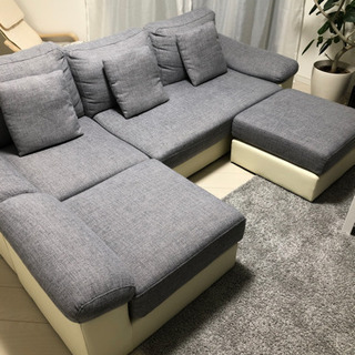 お譲り先決まりました。 カウチソファー使用期間1年未満 引き取り限定
