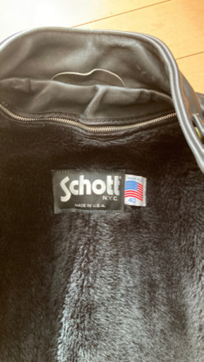 【美品】schott シングルライダース