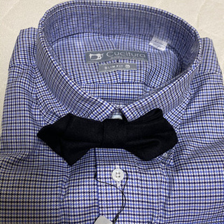 ワイシャツ長袖+蝶ネクタイの画像