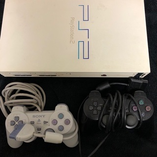 ps2本体　ホワイト　コントローラー×2 綺麗