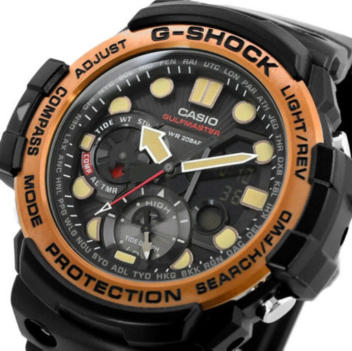 値下げ16,000円→14,000円　CASIO カシオ 海外モデル GN-1000RG-1A G-SHOCK Gショック アナデジ GULFMASTER ガルフマスター ツインセンサー メンズ