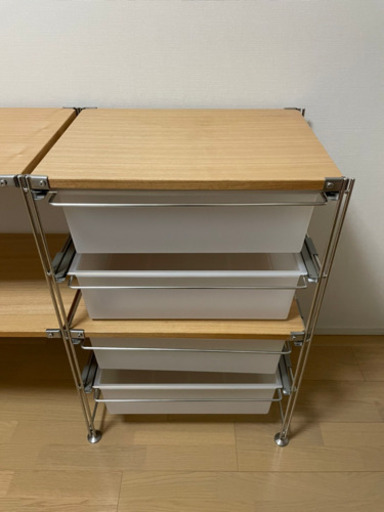 無印良品　ステンレスユニットシェルフ